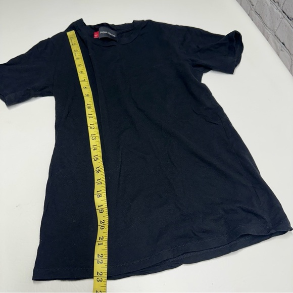 Misha Nonoo Women’s large black Pullover Crewneck Tee T-Shirt Top Short Sleeve - Picture 4 of 9